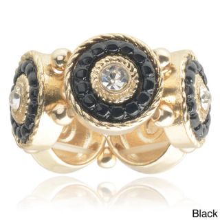 Journee Collection Brass Cubic Zirconia Stretch Ring  