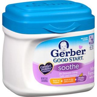 Gerber Good Start Soothe Non GMO Powder Infant Formula, Stage 1, 22.2 oz