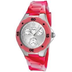 Invicta Womens Angel Multi Pink Polyurethane Watch  