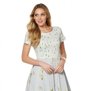 Madcap Cottage Floral Printed A Line Dress   8050473