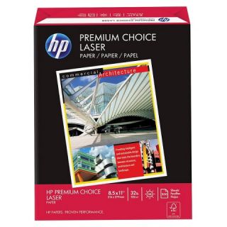 HP Premium Choice Laserjet Paper, 98 Brightness, 32 lb   White (500