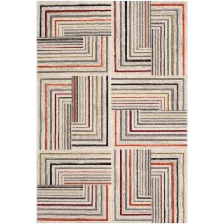 Safavieh Porcello Ivory/Grey 6 ft. 7 in. x 9 ft. 6 in. Area Rug PRL3740C 6