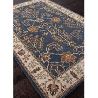 Poeme Blue/Ivory Arts and Craft Rug by Jaipur Rugs