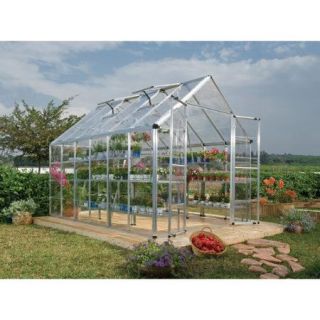 Palram Snap and Grow 8 Ft. W x 12 Ft. D Polycarbonate Greenhouse
