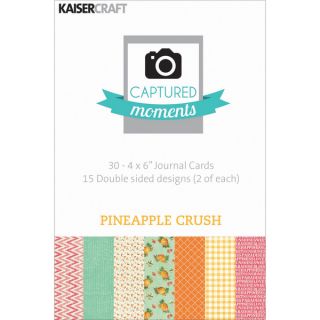 Captured Moments Double Sided Cards 6X4 30/Pkg Pineapple Crush