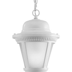 Progress Lighting P5530 3030K9 LED Outdoor Light, Westport 9W 9" 1 Light Hanging Lantern   White