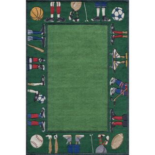 Whimsy Grass Green Area Rug II by Momeni Lil Mo