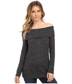 Splendid Mouline Jersey Off the Shoulder Long Sleeve