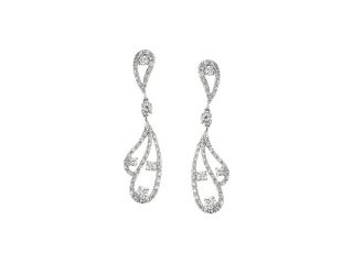 14K White Gold Diamond Earrings   Earrings & Ear Cuffs