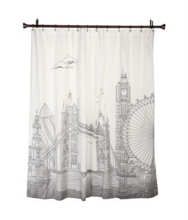 blissliving home london shower curtain grey