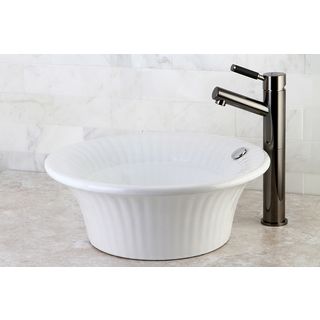 Laurel White China Vessel Sink   Shopping