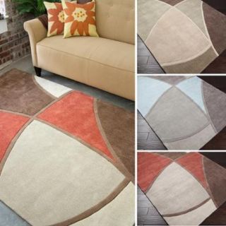 Hand Tufted Abstract Geometric Contemporary Area Rug (5' x 8') Mint (5' x 8')