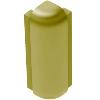 Schluter Rondec Step Satin Brass Anodized Aluminum 1/2 in. x 2 3/4 in. Metal 90 Degree Outside Corner E90RS125AM57