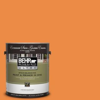 BEHR Premium Plus Ultra 1 gal. #P230 7 Acapulco Sun Semi Gloss Enamel Exterior Paint 585301