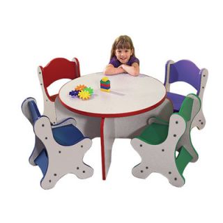 Playscapes Friends Kids 5 Piece Table and Chair Set