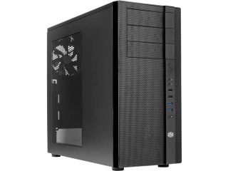 Cooler Master N600   Mid Tower Computer Case with Side Window, Fan Controller, White LED Fan, Multiple 240mm Radiator Support, and Ventilated Front Panel