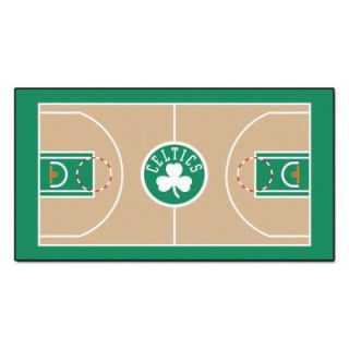FANMATS Boston Celtics 2 ft. 6 in. x 4 ft. 6 in. NBA Large Court Rug Runner 9205