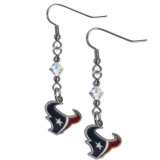 Siskiyou FCE190 Houston Texans Crystal Dangle Earrings