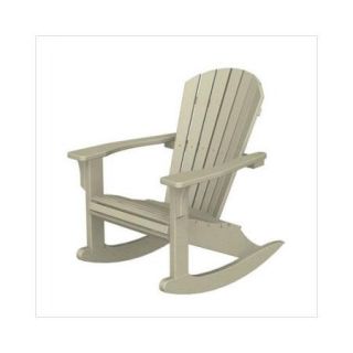 POLYWOOD Seashell Adirondack Rocking Chair