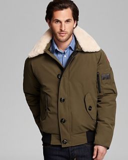 Canada Goose Foxe Bomber Jacket with Shearling Collar