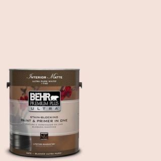 BEHR Premium Plus Ultra 1 gal. #RD W12 Soft Sunrise Matte Interior Paint 175001