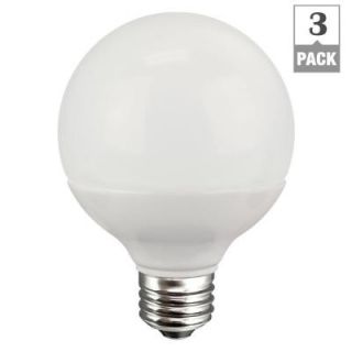 TCP 40W Equivalent Soft White (3000K) G25 Non Dimmable LED Light Bulb (3 Pack) RLG255W27KND3
