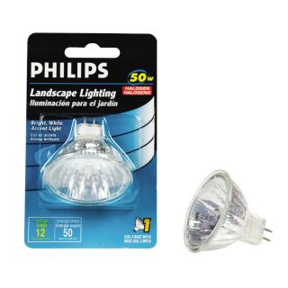 Philips 50 Watt MR16 Base Bright White Halogen Accent Light Bulb