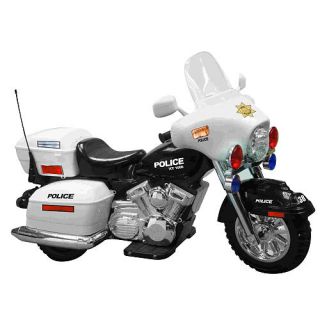Kidz Motors Police Motorcycle 12 Volt Sport Quad Powered Ride On    Kidz Motorz