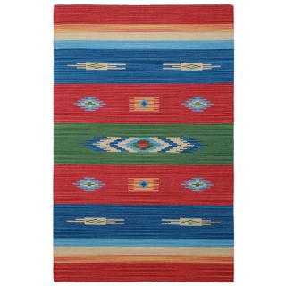 Sedona Rojo Hand woven Tribal Geometric Area Rug (5 x 8)  