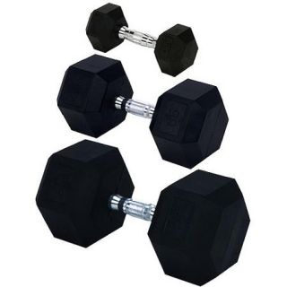 Champion Barbell Rubber Encased Hex Dumbbells, sold individually