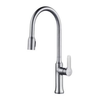 KRAUS Nola Concealed Single Handle Pull Down Sprayer Kitchen Faucet with Dual Function in Chrome KPF 1660CH