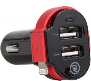 ChargeIt Dual Output Car Charger with Lightning Cable —