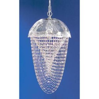 Prague Pendant Light (Chrome   Swarovski Strass)