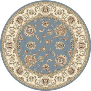 Home Decorators Collection Judith Light Blue/Ivory 7 ft. 10 in. x 7 ft. 10 in. Round Indoor Area Rug 9173045310