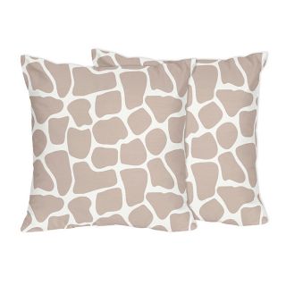 Sweet Jojo Designs Giraffe Collection Throw Pillows (Set of 2
