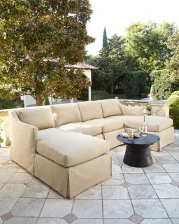 Harrison Outdoor Sectional & Armless Chair