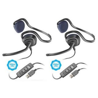 Plantronics Audio 648 Corded Stereo Headset (2 Pack)