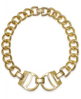 Lauren Ralph Lauren 14k Gold Plated Equestrian Stirrup Link Necklace