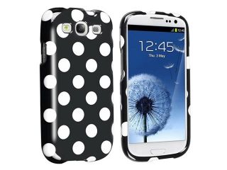 Insten  Black Polka Dots Hard Case Cover Snap On Protector Cover For Samsung Galaxy S3 i9300