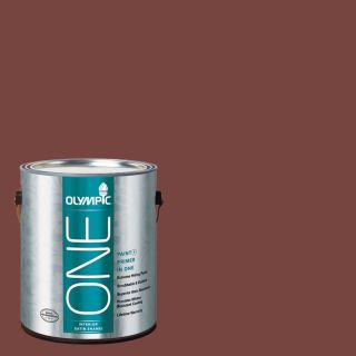 Olympic ONE Sweet Spiceberry Satin Latex Interior Paint and Primer In One (Actual Net Contents 114 fl oz)