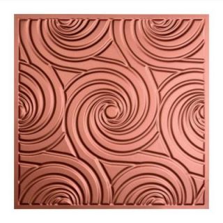 Fasade Typhoon   2 ft. x 2 ft. Lay in Ceiling Tile in Argent Copper L78 10