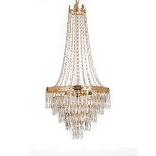 Gallery Empire Crystal 14 light Gold Chandelier