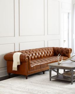 Massoud Davidson 119 Tufted Seat Chesterfield Sofa