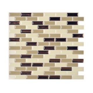 Smart Tiles 9.10 in. x 10.20 in. Mosaic Peel and Stick Decorative Wall Tile Backsplash in Murano Dune SM1035 1