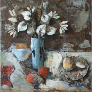 Yosemite Home Decor 32 in. x 32 in. "Fruitful Beginnings II" Hand Painted Contemporary Artwork PAP110321