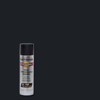 Rust Oleum Professional 15 oz. Black Flat Protective Enamel Spray Paint 7578838