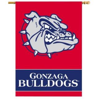 BSI Products NCAA 28 in. x 40 in. Gonzaga 2 Sided Banner with Pole Sleeve 96078