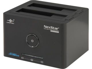 VANTEC NexStar SuperSpeed NST D400SU3 BK Plastic 2.5" & 3.5" Black SATA USB 3.0 & eSATA Dual Bay Hard Drive Dock
