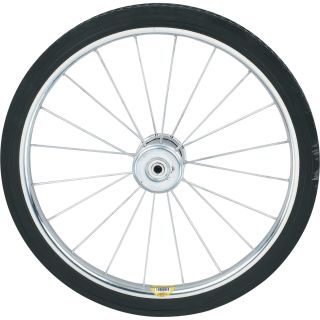  Tire on Spoked Ball Bearing Wheel — 20in.  Flat Free Spoked Wheels