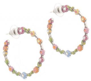 Brighton Flower Child Collection Hoop Earrings —